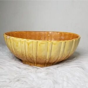 Artisan Yellow Ceramic Bowl